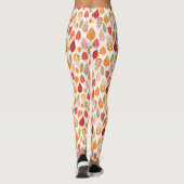 Patroon in gesneden herfst leest leggings (Achterkant)