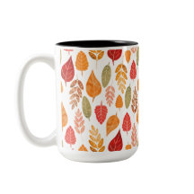 Patroon in gesneden herfst leest