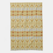 Patroon in Gouden Geel en Rust en Grijs Theedoek (Verticaal)