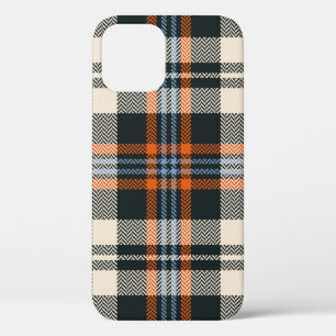 Patroon in het schildkliernajaar met tartan in zwa Case-Mate iPhone case