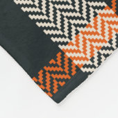 Patroon in het schildkliernajaar met tartan in zwa fleece deken (Hoek)