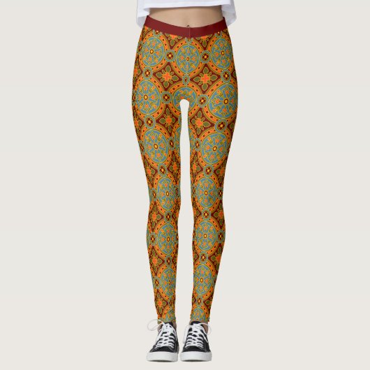 Patroon in middeleeuwse stijl leggings (Voorkant)