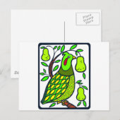 Patroon in perenboom briefkaart (Voorkant / Achterkant)