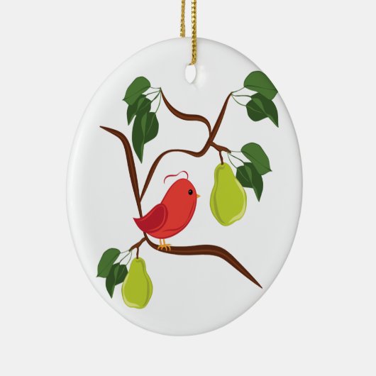 Patroon in perenboom keramisch ornament (Rechts)