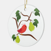 Patroon in perenboom keramisch ornament (Links)