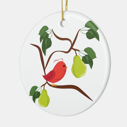 Patroon in perenboom keramisch ornament (Links)