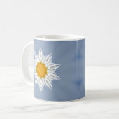 Patroon in wit en geel koffiemok (Voorkant links)