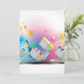 Patroon inkt kaart (Staand voorkant)