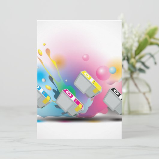 Patroon inkt kaart (Staand voorkant)