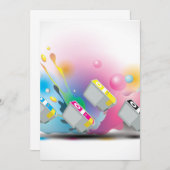 Patroon inkt kaart (Voorkant / Achterkant)