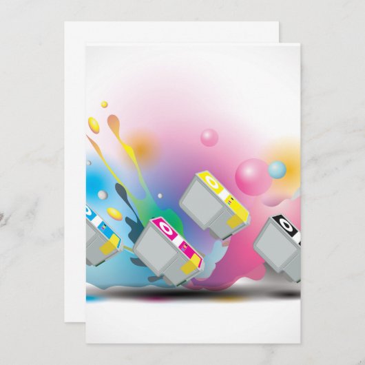 Patroon inkt kaart (Voorkant / Achterkant)