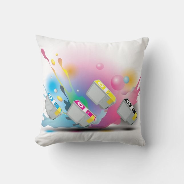Patroon inkt kussen (Voorkant)