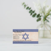  Patroon Israëlische vlag Visitekaartje (Staand voorkant)
