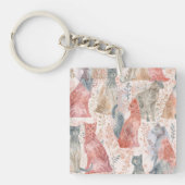 Patroon Katten Sleutelhanger (voorkant)