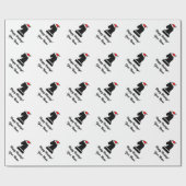 Patroon kerstinpakpapier voor paardenschachten cadeaupapier (Vlak)