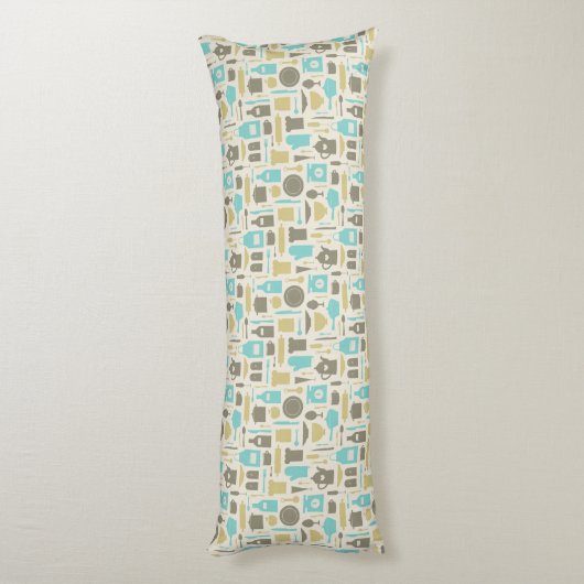 Patroon keukengereedschap lichaamskussen (Achterkant (Verticaal))