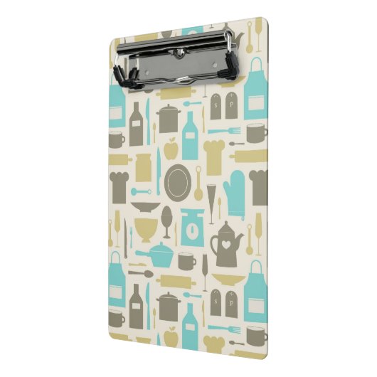 Patroon keukengereedschap mini klembord (Angled2)