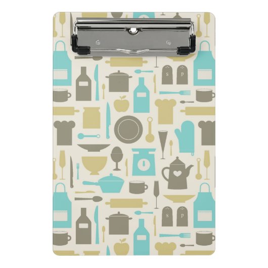 Patroon keukengereedschap mini klembord (Voorkant)