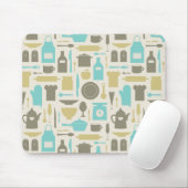 Patroon keukengereedschap muismat (Met muis)