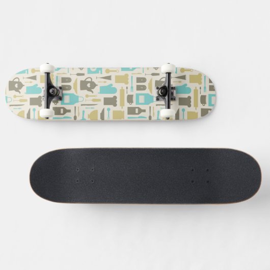Patroon keukengereedschap persoonlijk skateboard (Horizontaal)