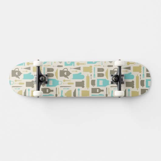 Patroon keukengereedschap persoonlijk skateboard (Horizontaal)