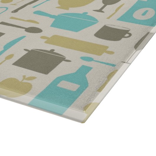 Patroon keukengereedschap snijplank (Hoek)