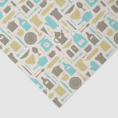 Patroon keukengereedschap tissuepapier (Detail)