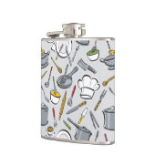 Patroon keukengereedschappen heupfles (Links)