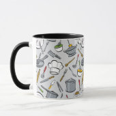 Patroon keukengereedschappen mok (Links)