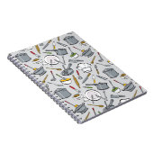 Patroon keukengereedschappen notitieboek (Rechterzijde)