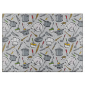 Patroon keukengereedschappen snijplank (Voorkant)