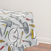 Patroon keukengereedschappen tafelkleed (Voorbeeld)