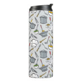 Patroon keukengereedschappen thermosbeker (Gedraaid links)