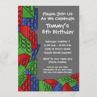 Patroon - Kinder bouwstenen van Birthday Party Kaart