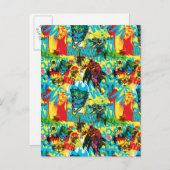 Patroon kleurcode Batman 1 Briefkaart (Voorkant / Achterkant)