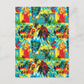 Patroon kleurcode Batman 1 Briefkaart (Voorkant)