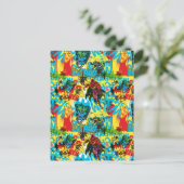 Patroon kleurcode Batman 1 Briefkaart (Staand voorkant)