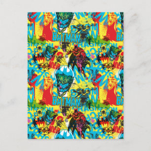 Patroon kleurcode Batman 1 Briefkaart