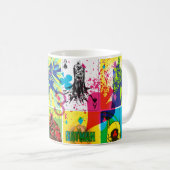 Patroon kleurcode Batman 2 Koffiemok (Voorkant rechts)