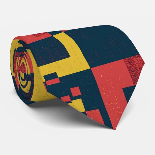 Patroon Kleurrijk Stropdas (Opgerold)