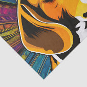 Patroon Kleurrijke Beagle Tissuepapier (Detail)