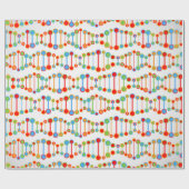 patroon kleurrijke DNA-structuur Cadeaupapier (Vlak)