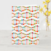 patroon kleurrijke DNA-structuur Kaart (Gele Bloem)