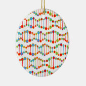 patroon kleurrijke DNA-structuur Keramisch Ornament (Rechts)