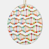 patroon kleurrijke DNA-structuur Keramisch Ornament (Links)