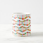 patroon kleurrijke DNA-structuur Koffiemok (Center)