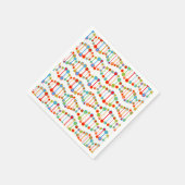 patroon kleurrijke DNA-structuur Servetten (Hoek)