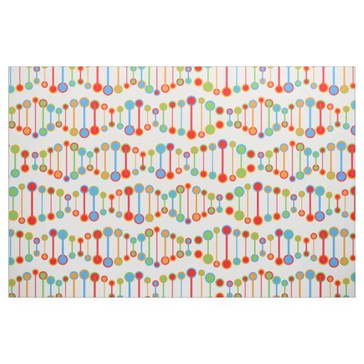 patroon kleurrijke DNA-structuur Stof (Yard (91,4 cm))