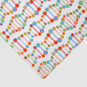 patroon kleurrijke DNA-structuur Tissuepapier (Detail)
