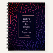 Patroon kleurrijke lijnen Notitieboek (Voorkant)